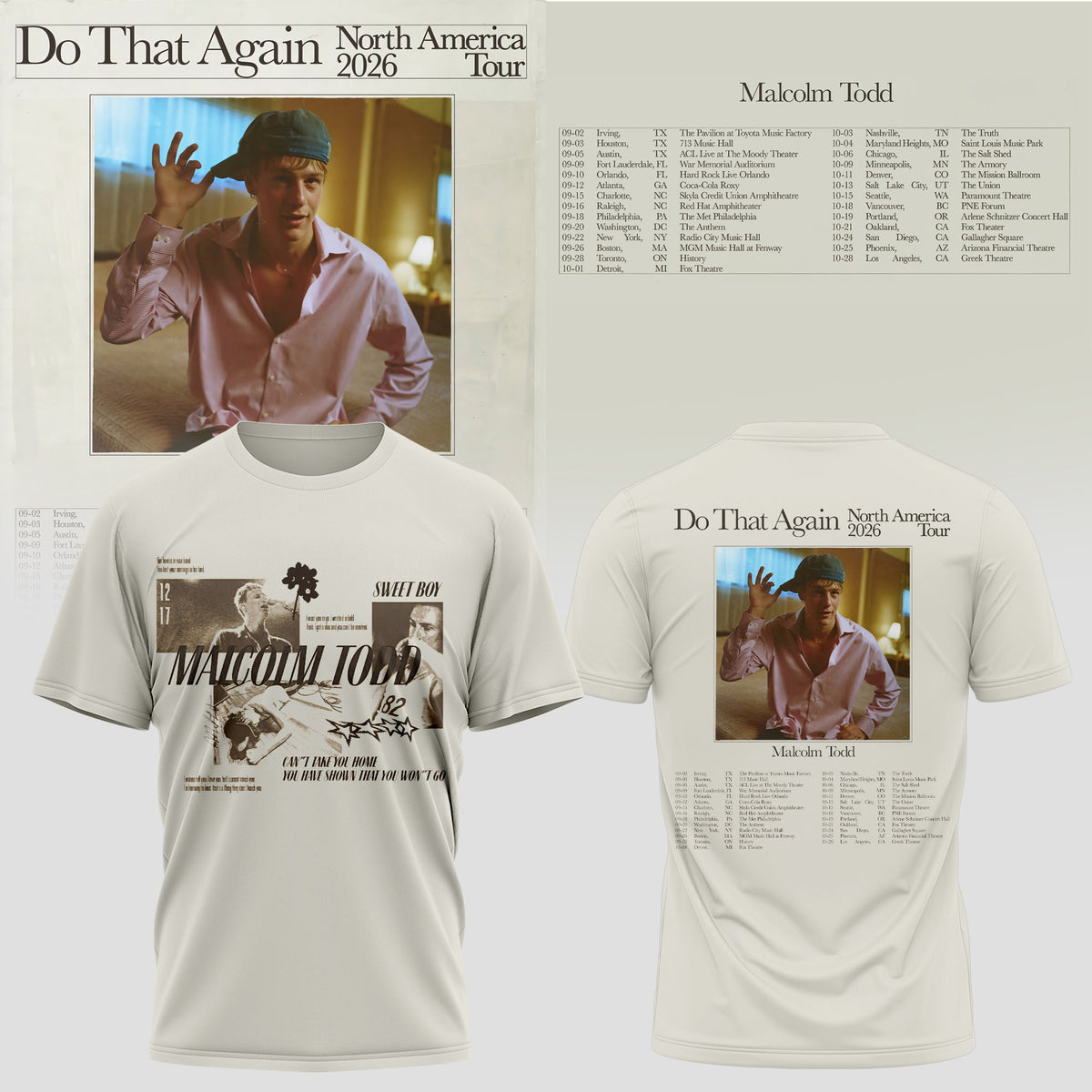 MALCOLM TODD – DO THAT AGAIN NORTH AMERICA TOUR TEE