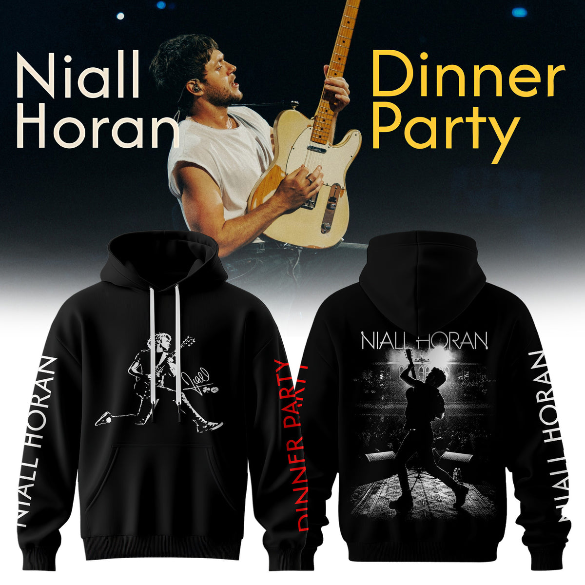 . Niall Horan Dinner Party Tour 3D All-Over Print Graphic Hoodie V2