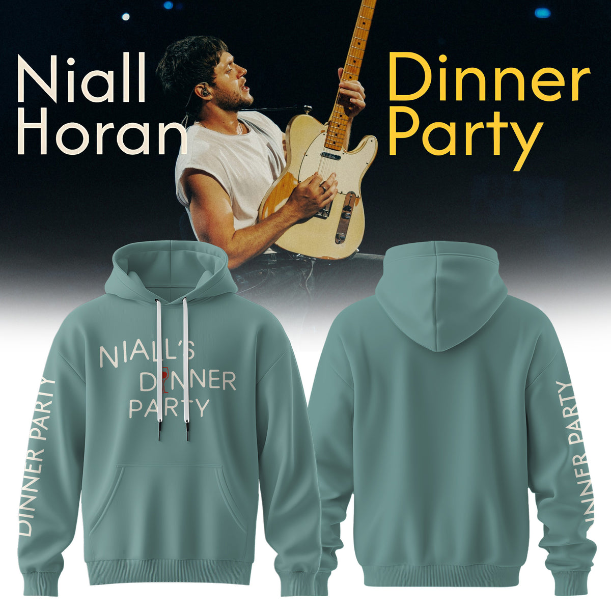 . Niall Horan Dinner Party Tour 3D All-Over Print Graphic Hoodie V3