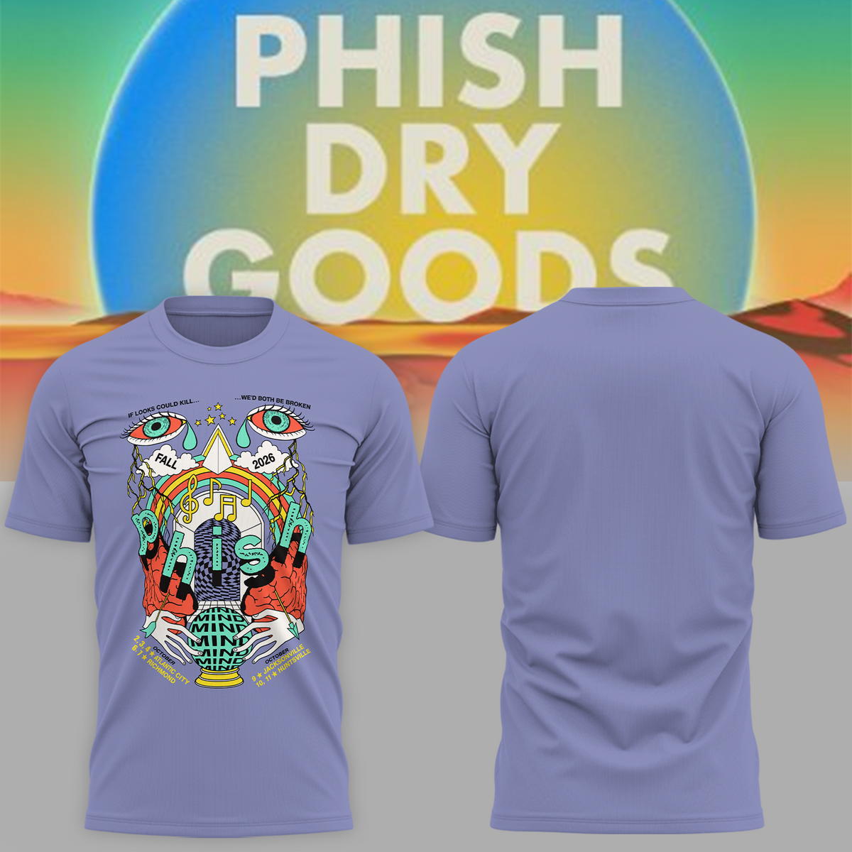 Phish x Double Wonderful Fall Limited Edition Summer Tour 2026 at Atlantic City, NJ ๐ธ๐