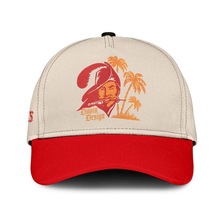 Men's Tampa Bay Buccaneers Duvin Designs Co. Cream Cabana Button-Up Shirt