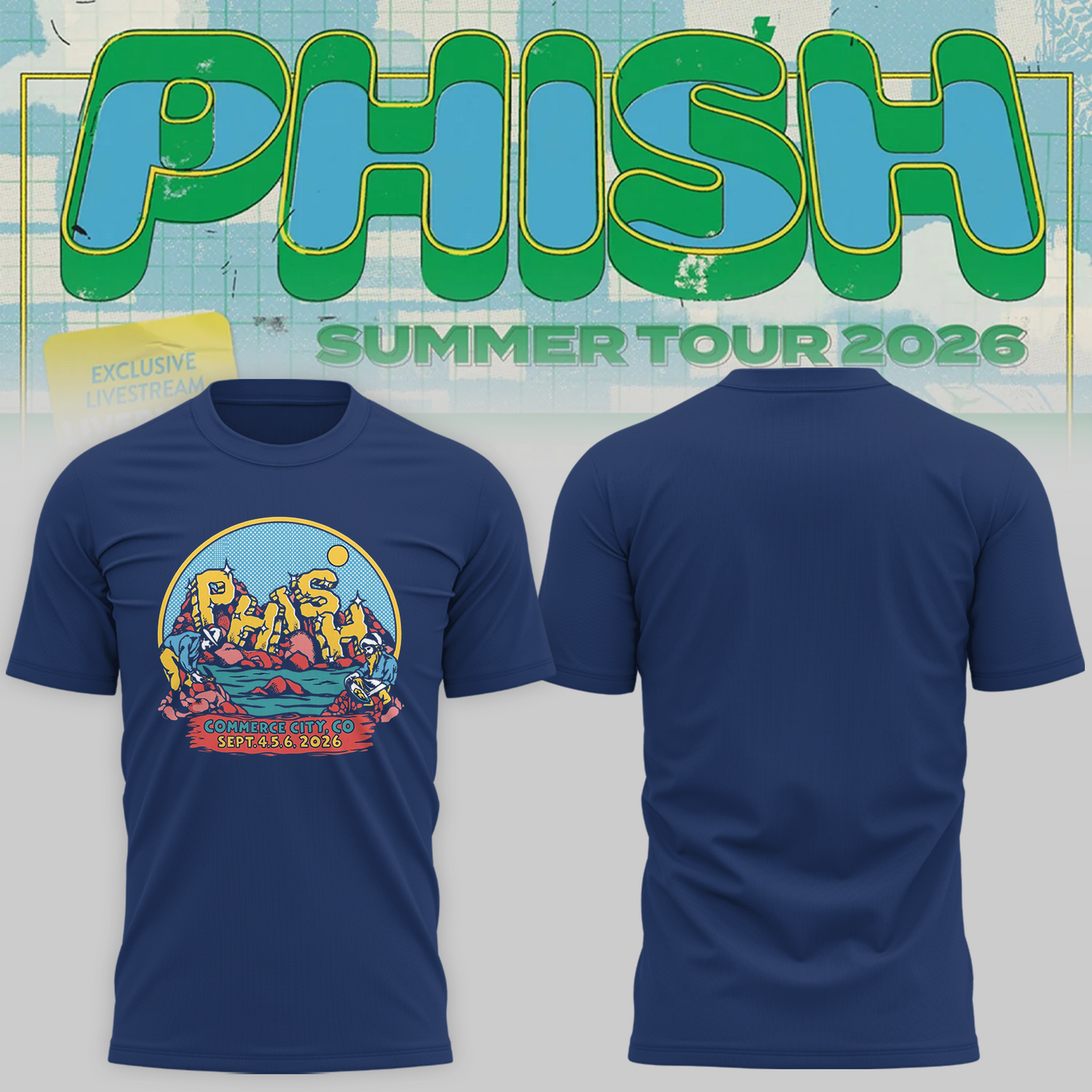 Phish Commerce City CO 2026 Event Tee On Sept 4 5 6 2026 T-shirt