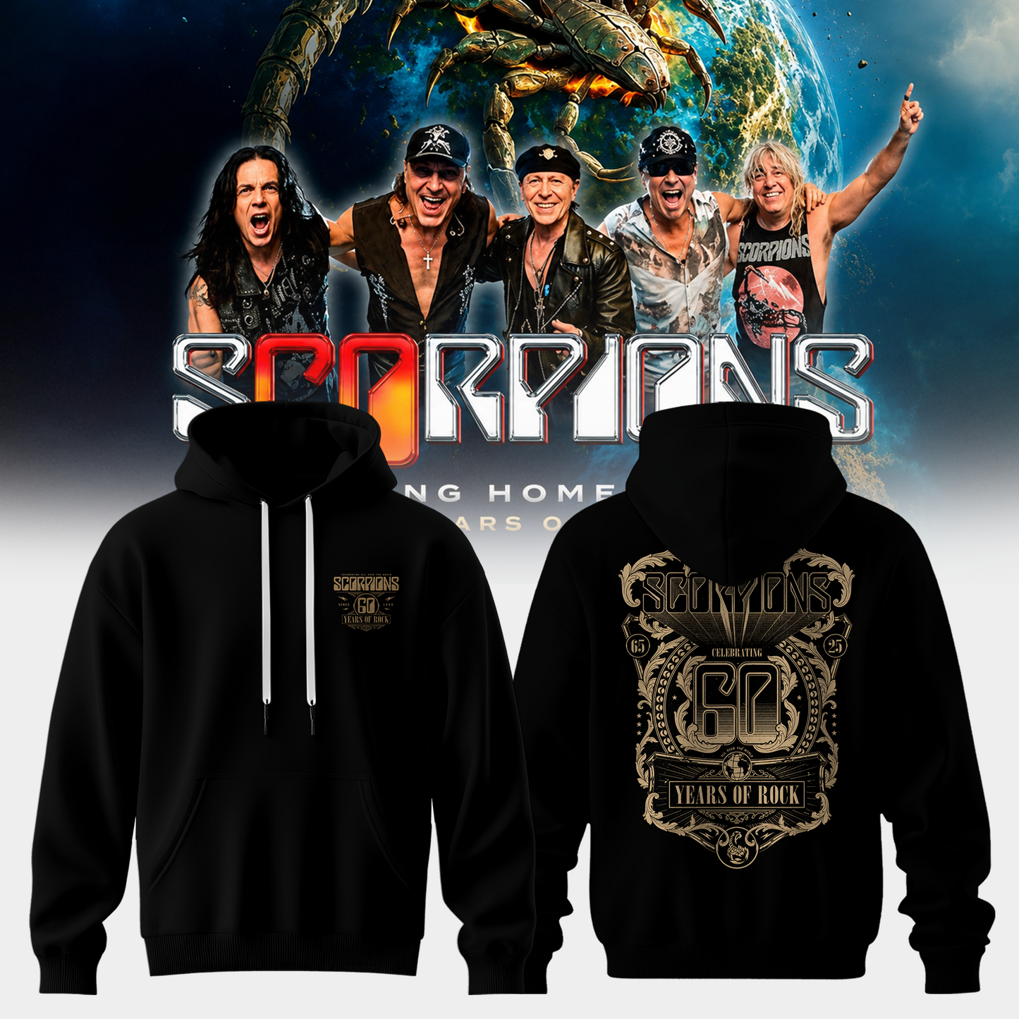 SCORPIONS - "Coming Home" 2026 World Tour Limited Hoodie