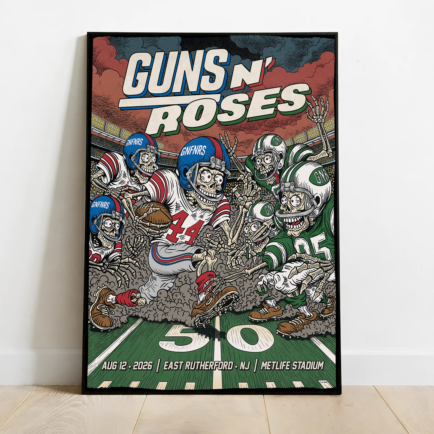 Guns N’ Roses World Tour 2026 x MetLife Stadium August 12, 2026 Poster
