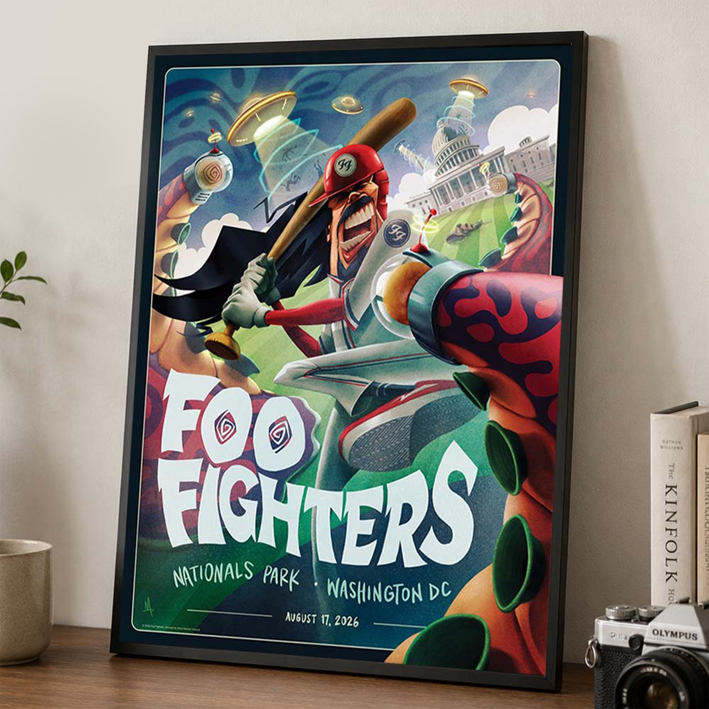 Foo Fighters Washington DC 2026 Tonight Show Poster At Nationals Park On August 17 2026 Home Decor Poster