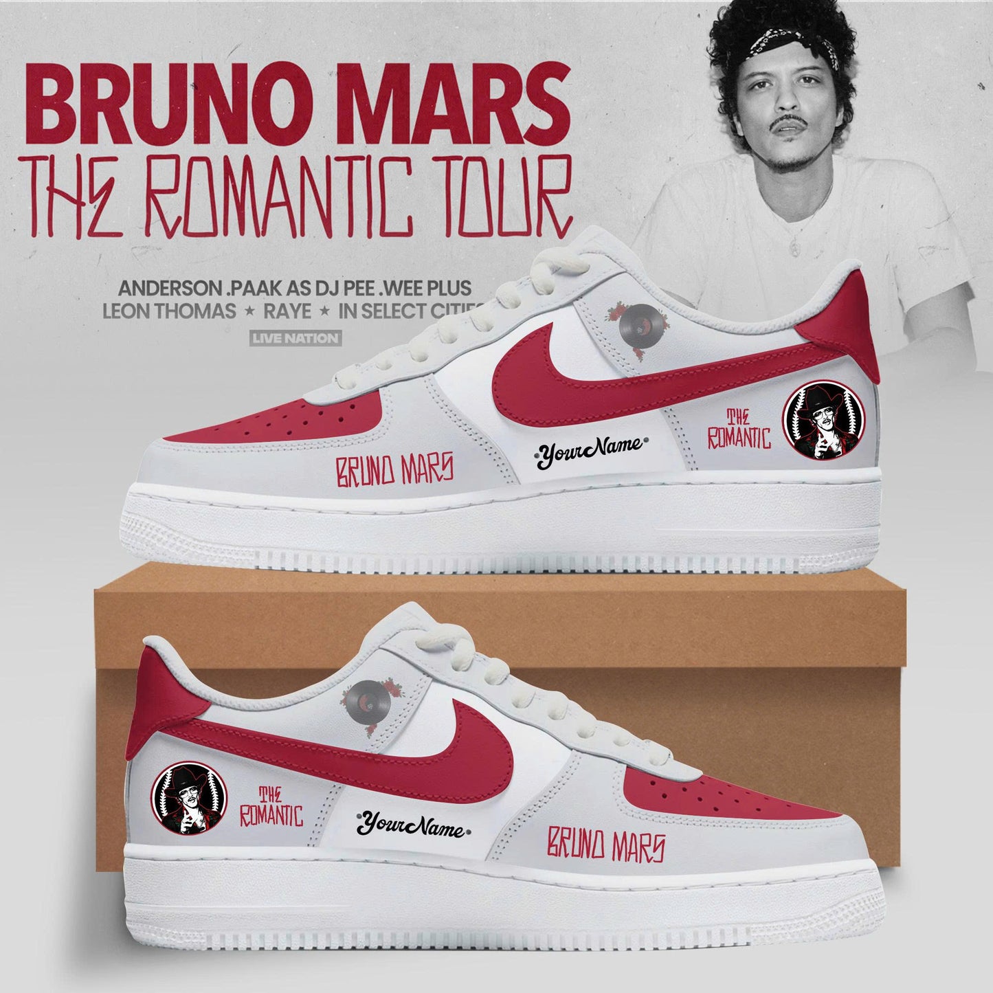 .🎤 Bruno Mars – The Romantic Tour US & UK 2026