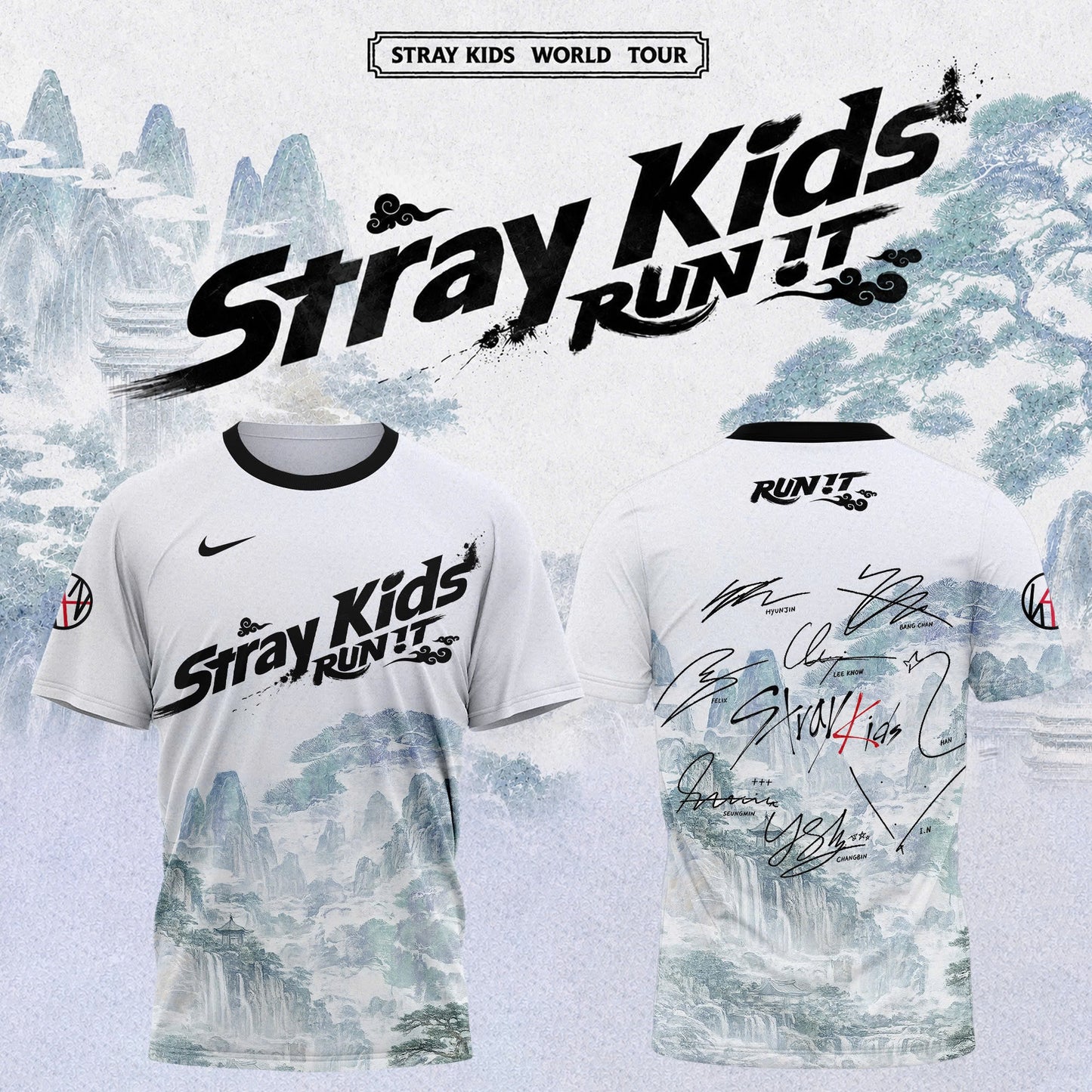 Stray Kids World Tour RUN IT 2026 Edition Tee