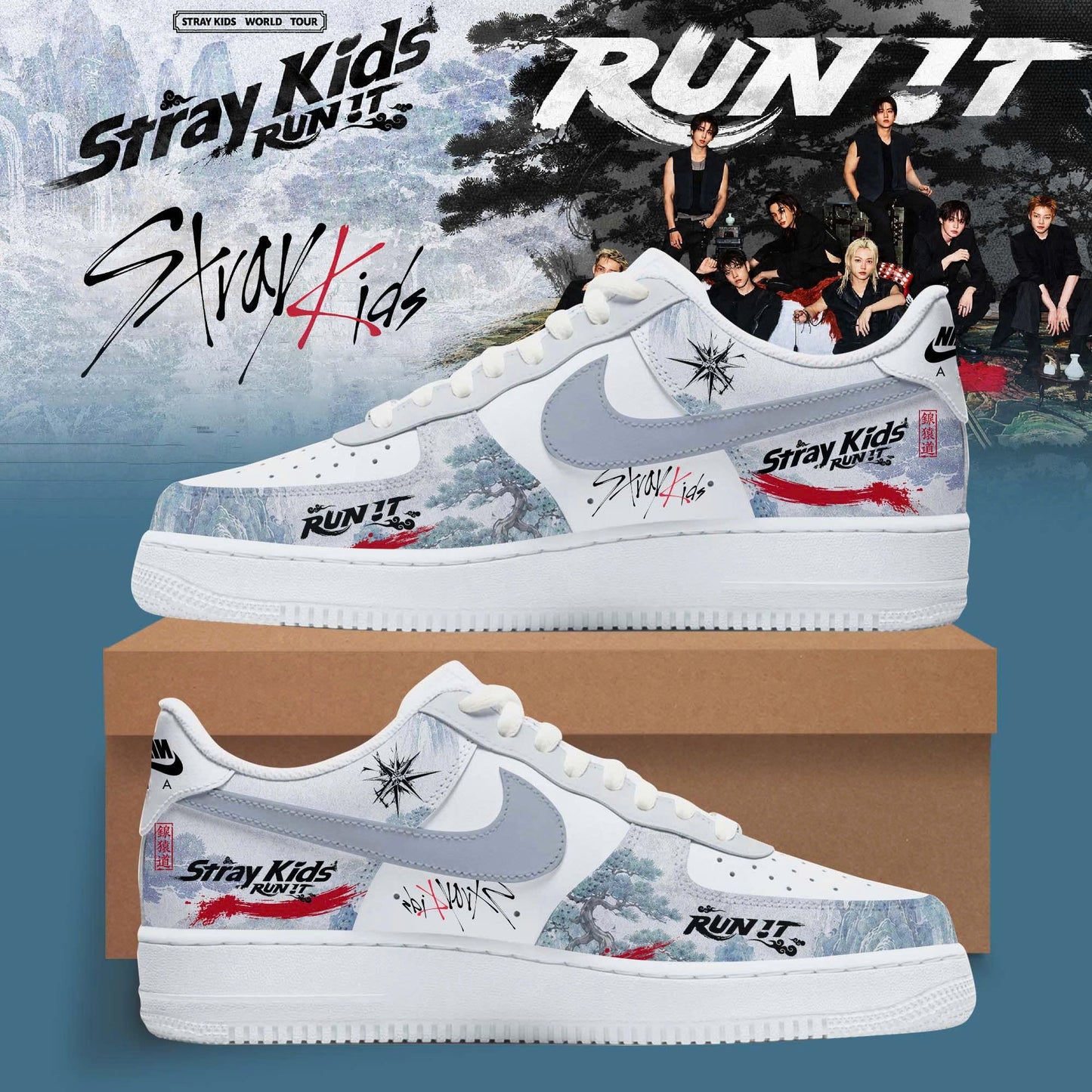 STRAY KIDS – RUN IT WORLD TOUR 2026 Edition Shoes