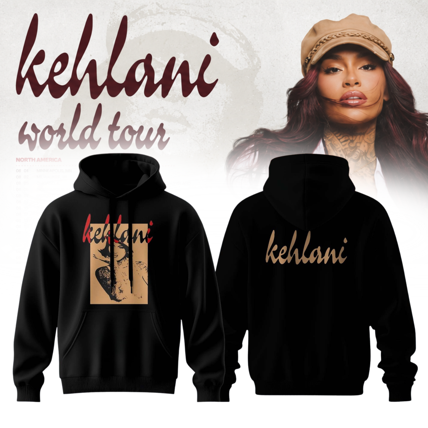 .Kehlani ”Kehlani World Tour ” Hoodie