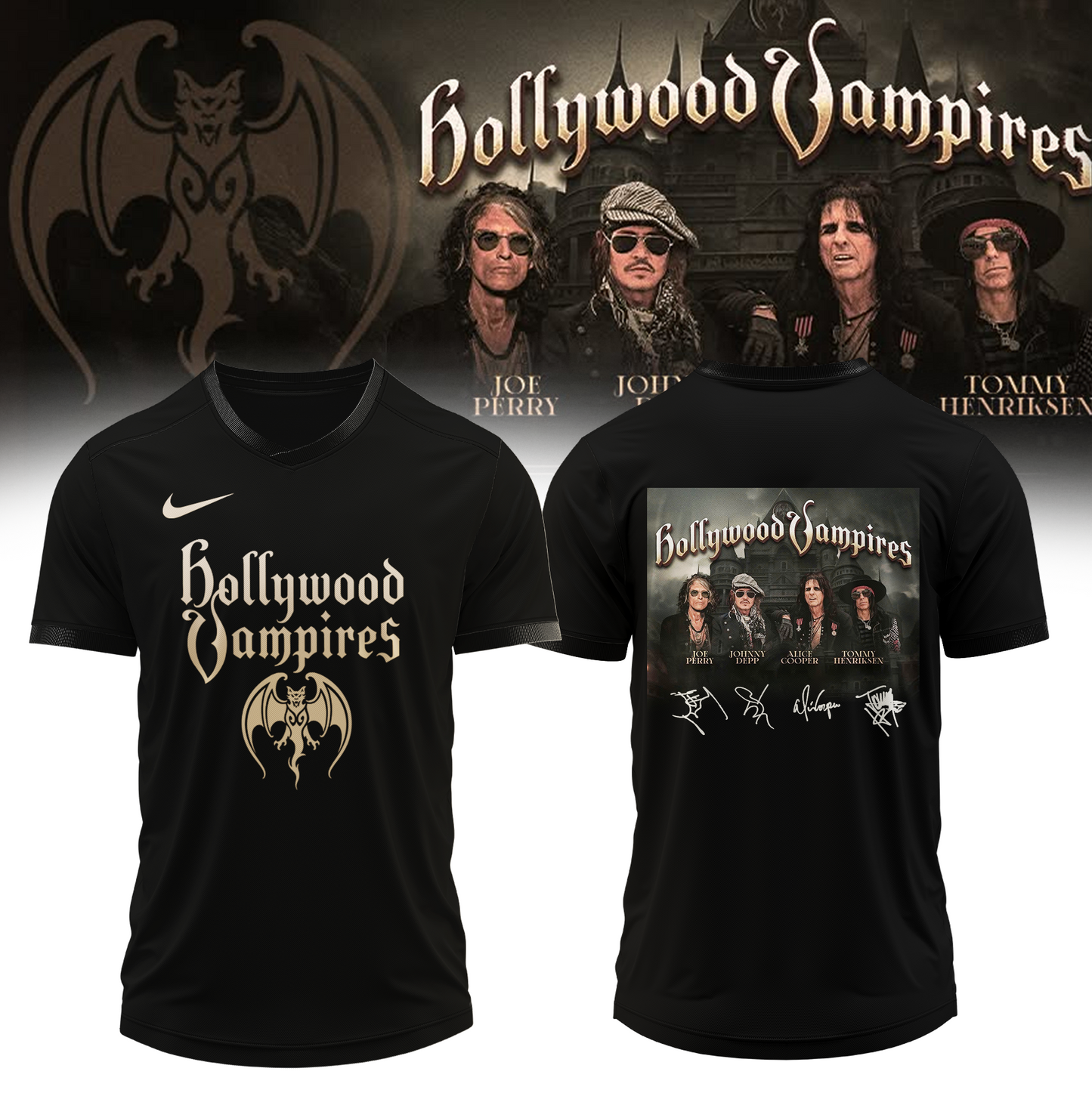 ,,,Hollywood Vampires World Tour 2026 Signed – Jersey