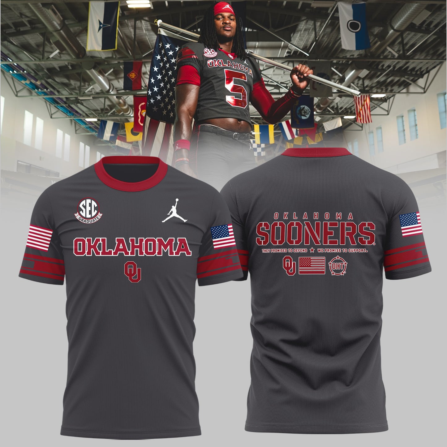 Oklahoma Sooners Football Salute to Service Limited Edition Shirt