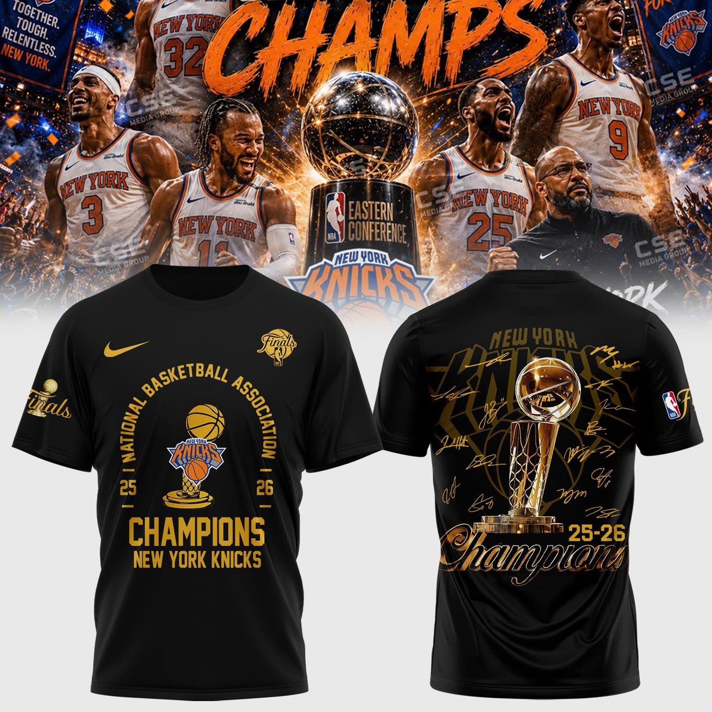 New York Knicks Champions shirt