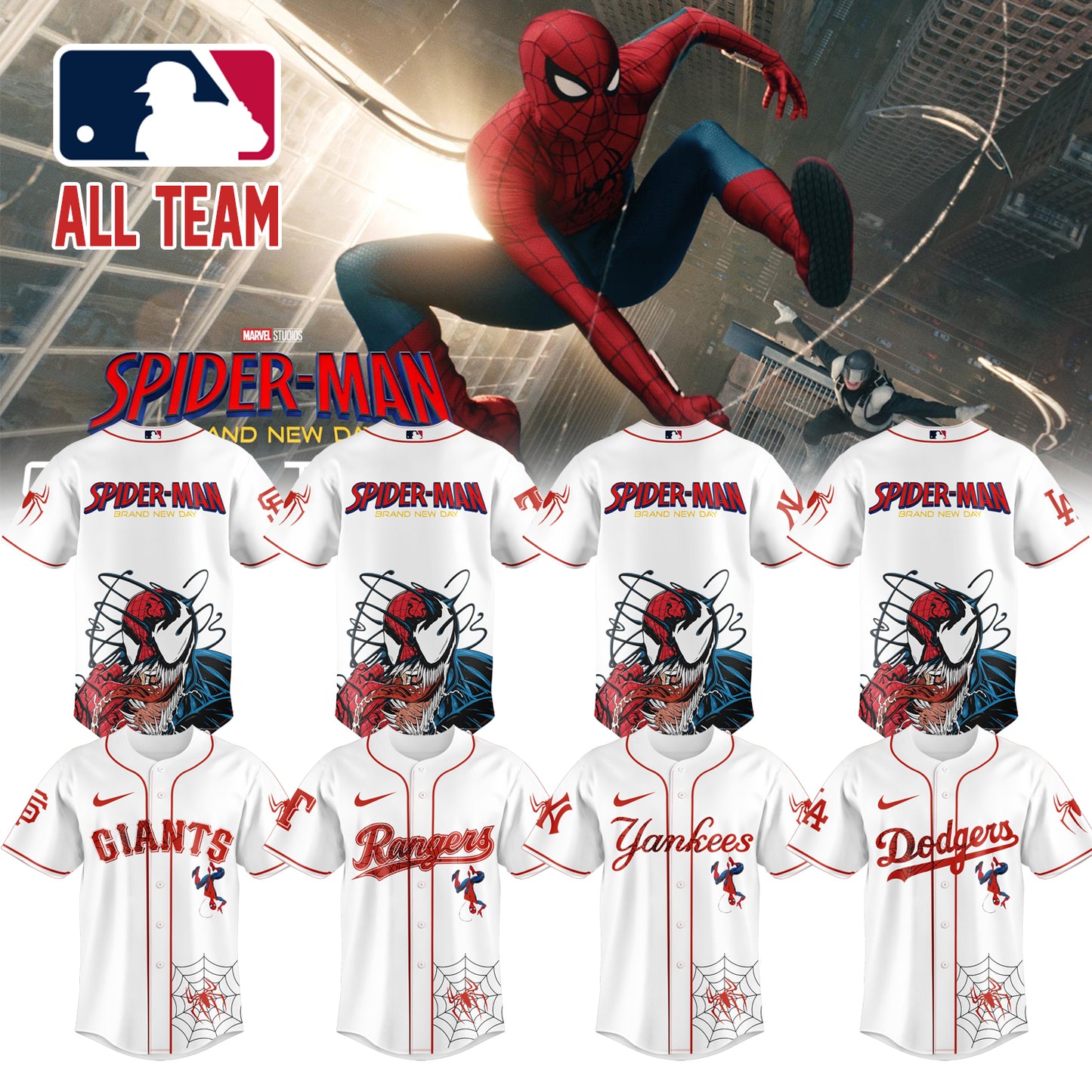MLB ALL TEAM x Spider Man: Brand New Day Jersey