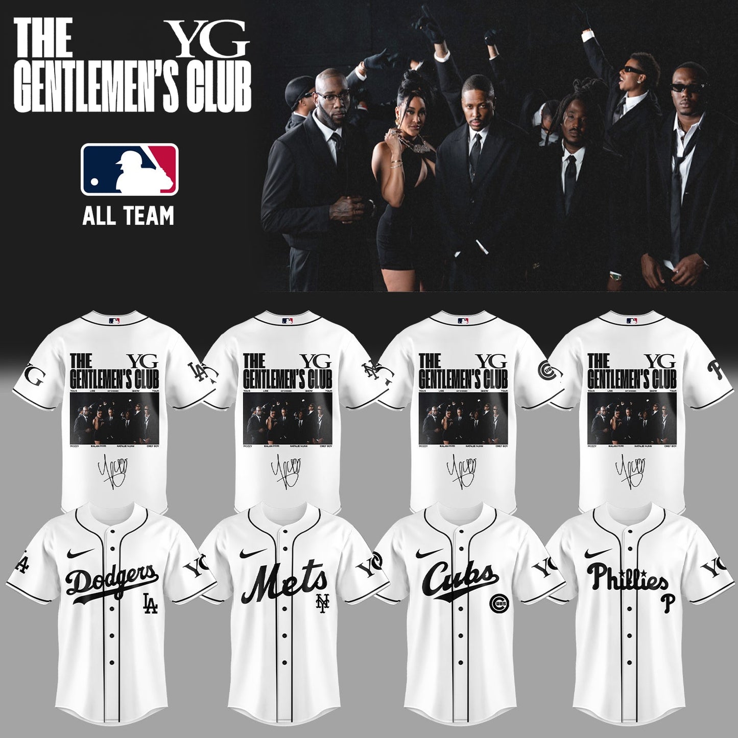 _Baseball US x YG – “The Gentlemen’s Club” . Limited Edition Signature Jersey