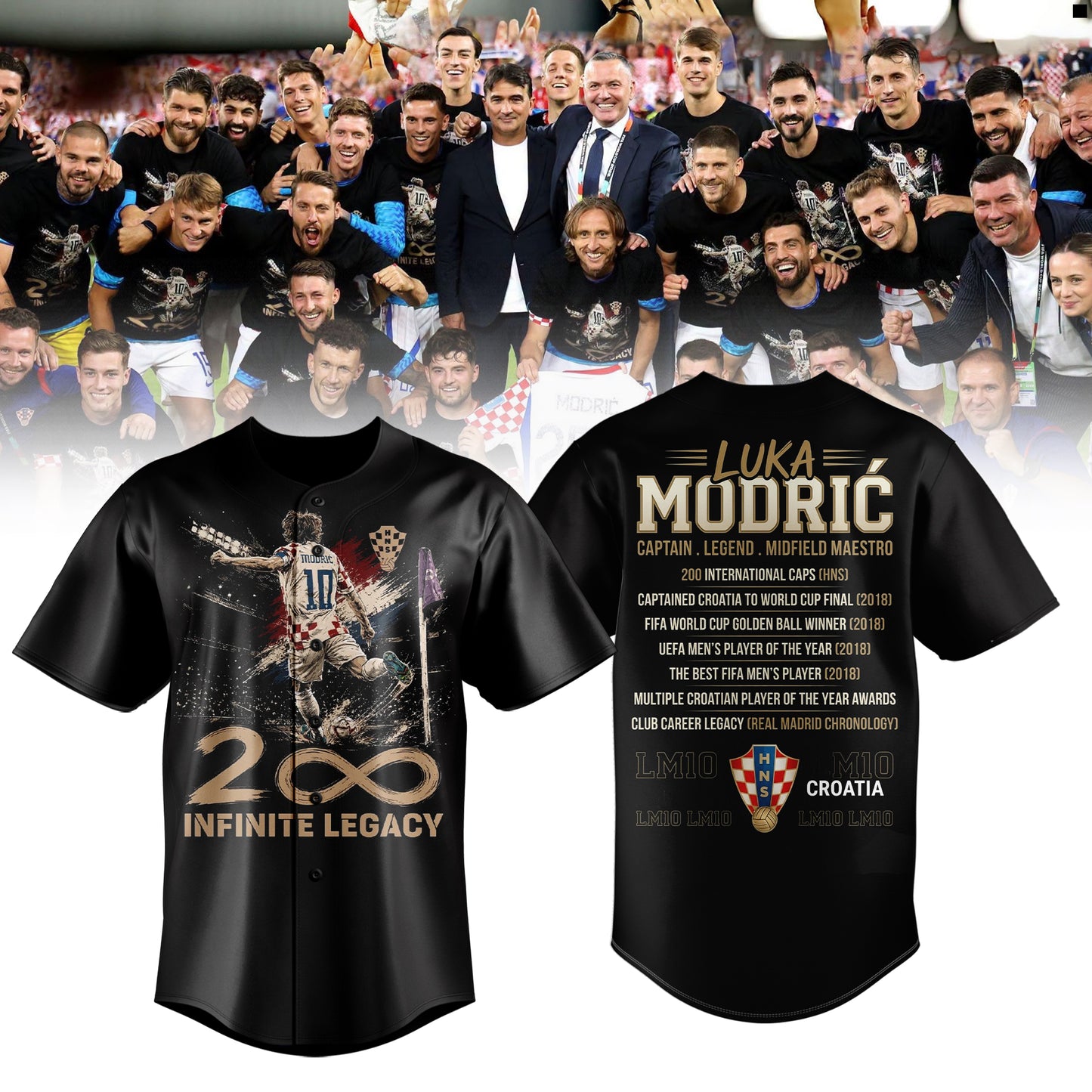 Limited Edition Luka Modrić – Captain. Legend. Midfield Maestro Jersey
