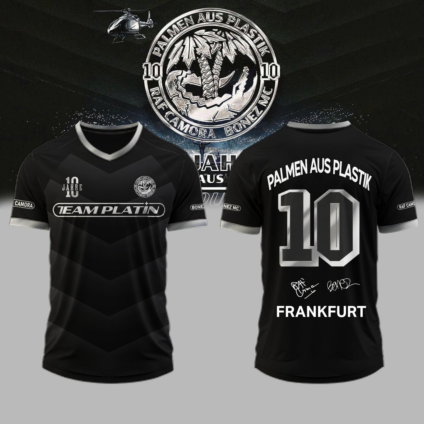 __,RAF Camora & Bonez MC “10 Jahre Palmen aus Plastik Tour”. Limited Edition Signature Jersey – Custom Location