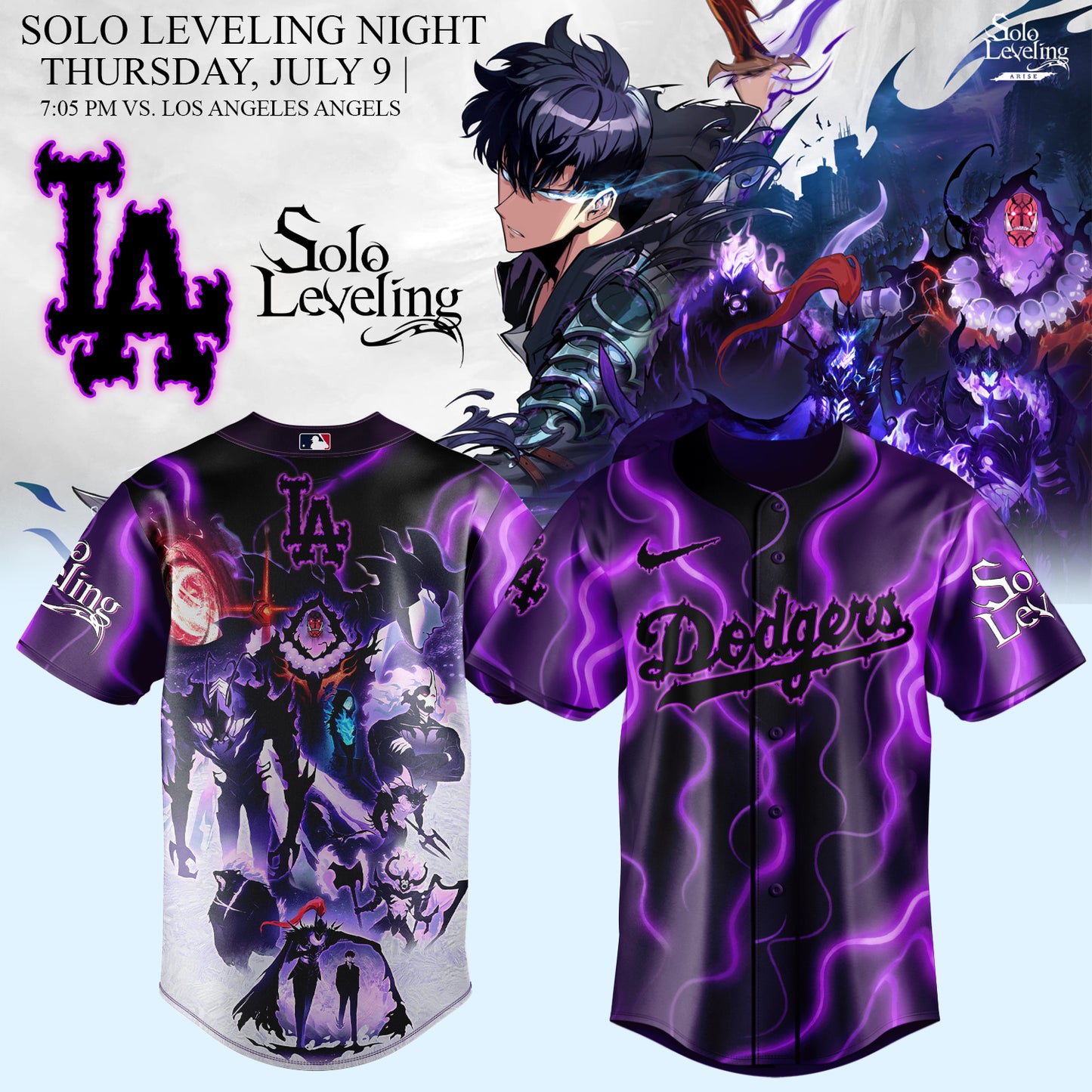 MLB ALL TEAMS x Solo Leveling Limited Jersey 1