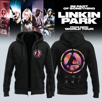 Linkin Park From Zero World Tour 2026 Signed ZipHoodie