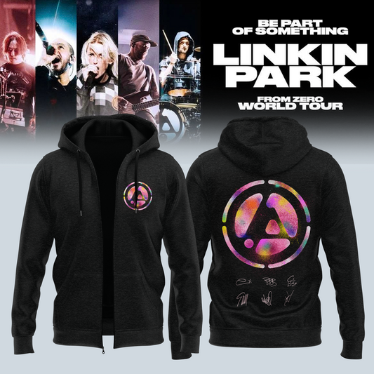 Linkin Park From Zero World Tour 2026 Signed ZipHoodie
