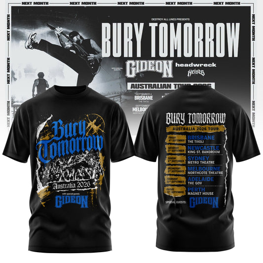 Bury Tomorrow – ‘Will You Haunt Me’ Australian Tour 2026 Limited T-Shirt