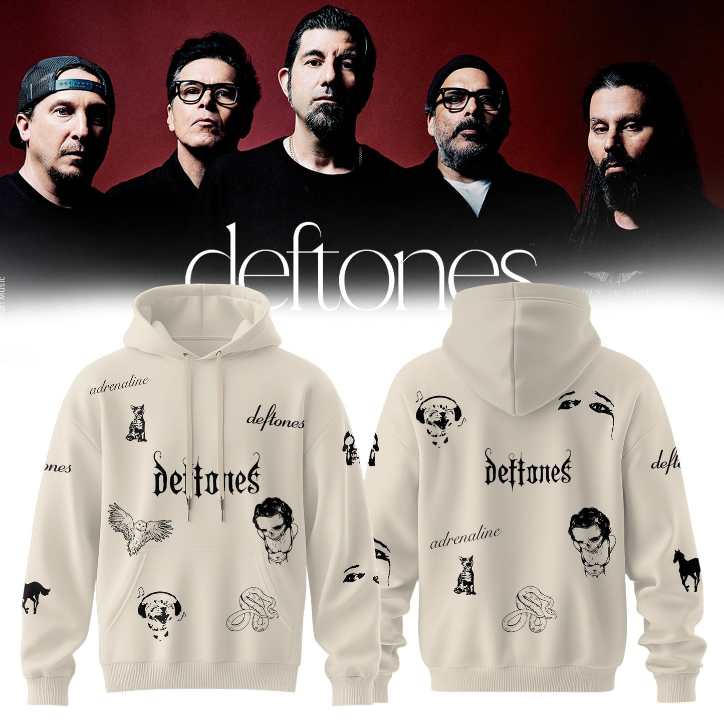 DEFTONES: EU & UK Tour 2026 Limited Hoodie