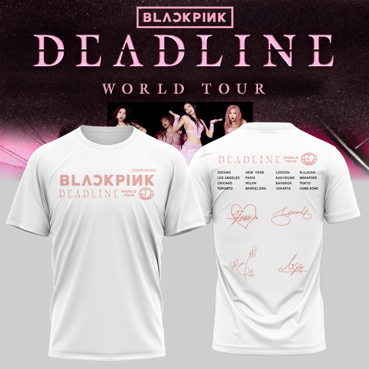 .”Deadline World Tour” Limited Edition Signature – Tshirt