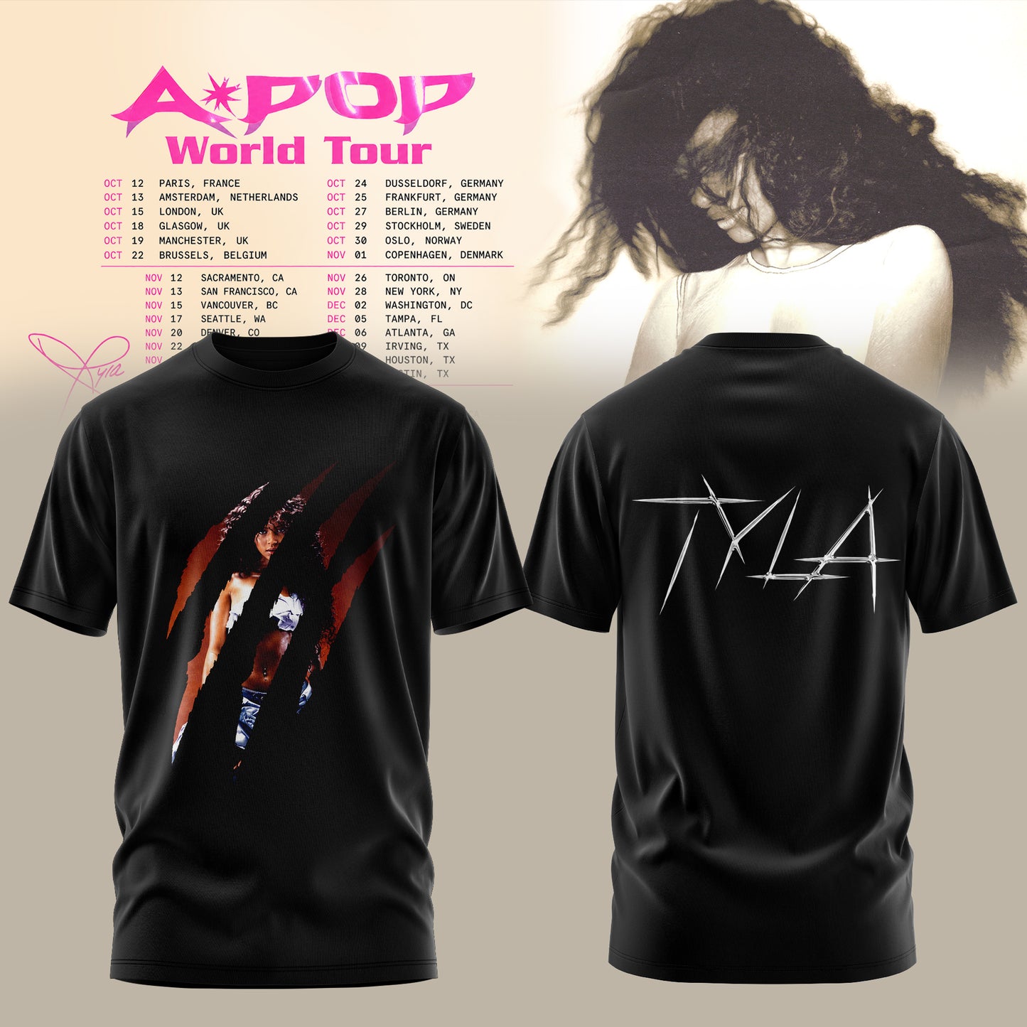 A*POP WORLD TOUR T-shirt