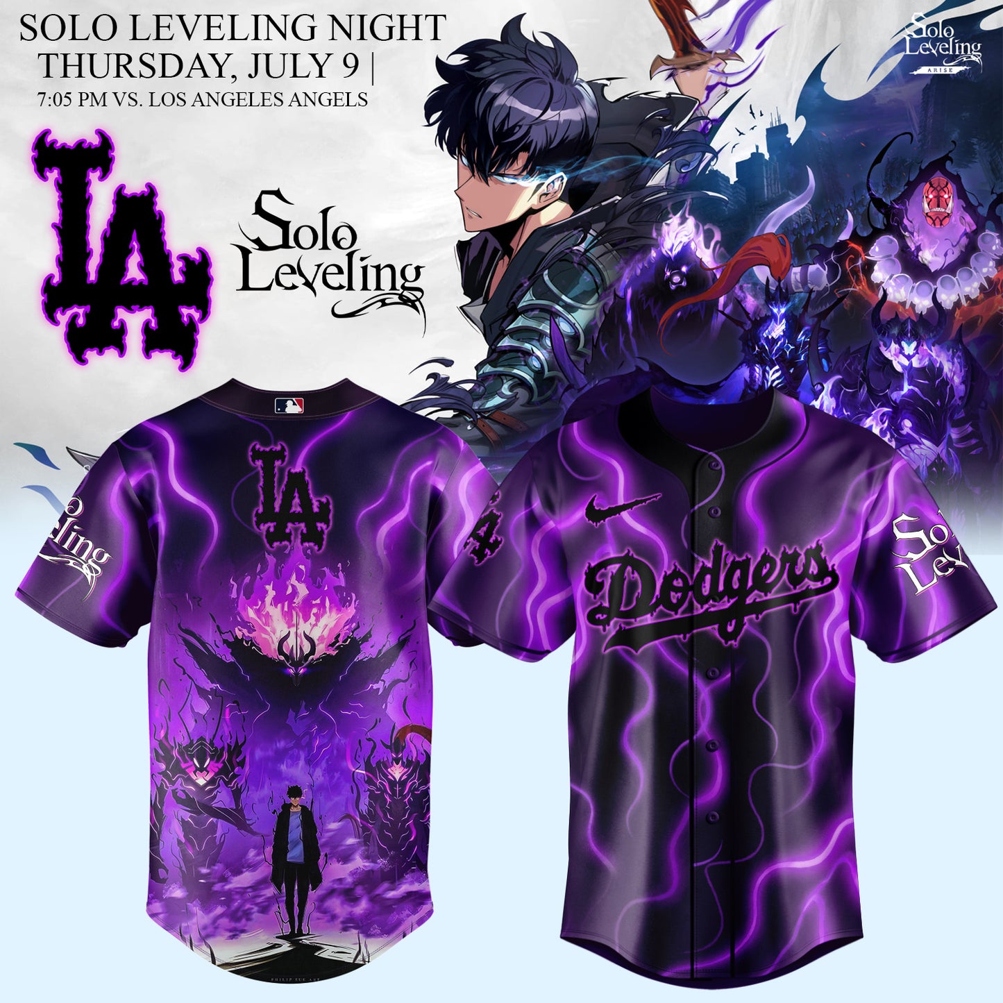 MLB ALL TEAMS x Solo Leveling Limited Jersey 1