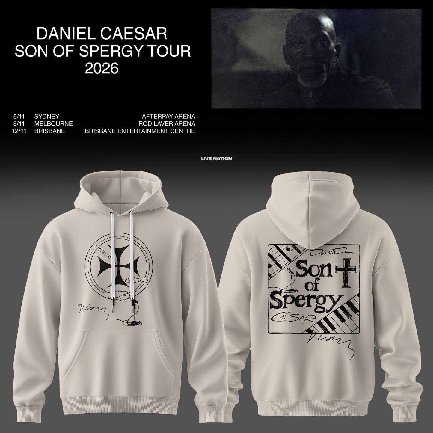 DANIEL CAESAR – SON OF SPERGY TOUR 2026 HOODIE