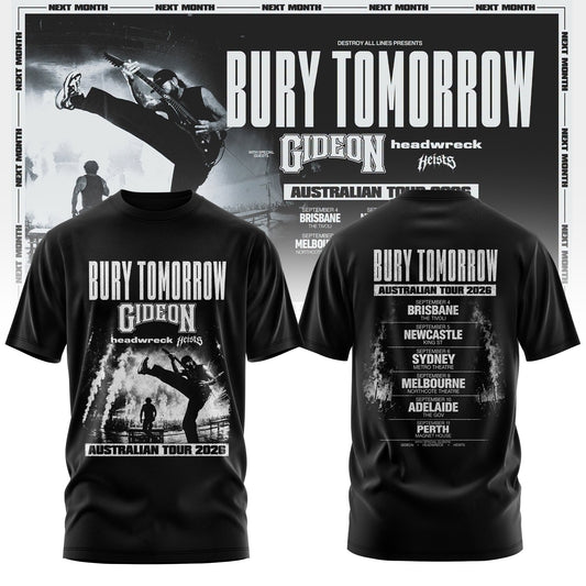 Bury Tomorrow – ‘Will You Haunt Me’ Australian Tour 2026 Limited T-Shirt