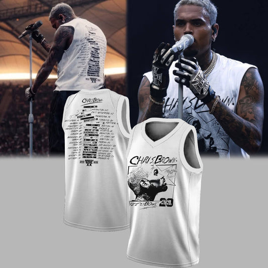 Chris Brown _ Breezy Bowl XX Basketball Jersey