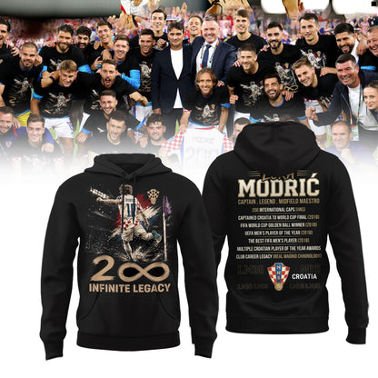 Limited Edition Luka Modrić – Captain. Legend. Midfield Maestro Hoodie