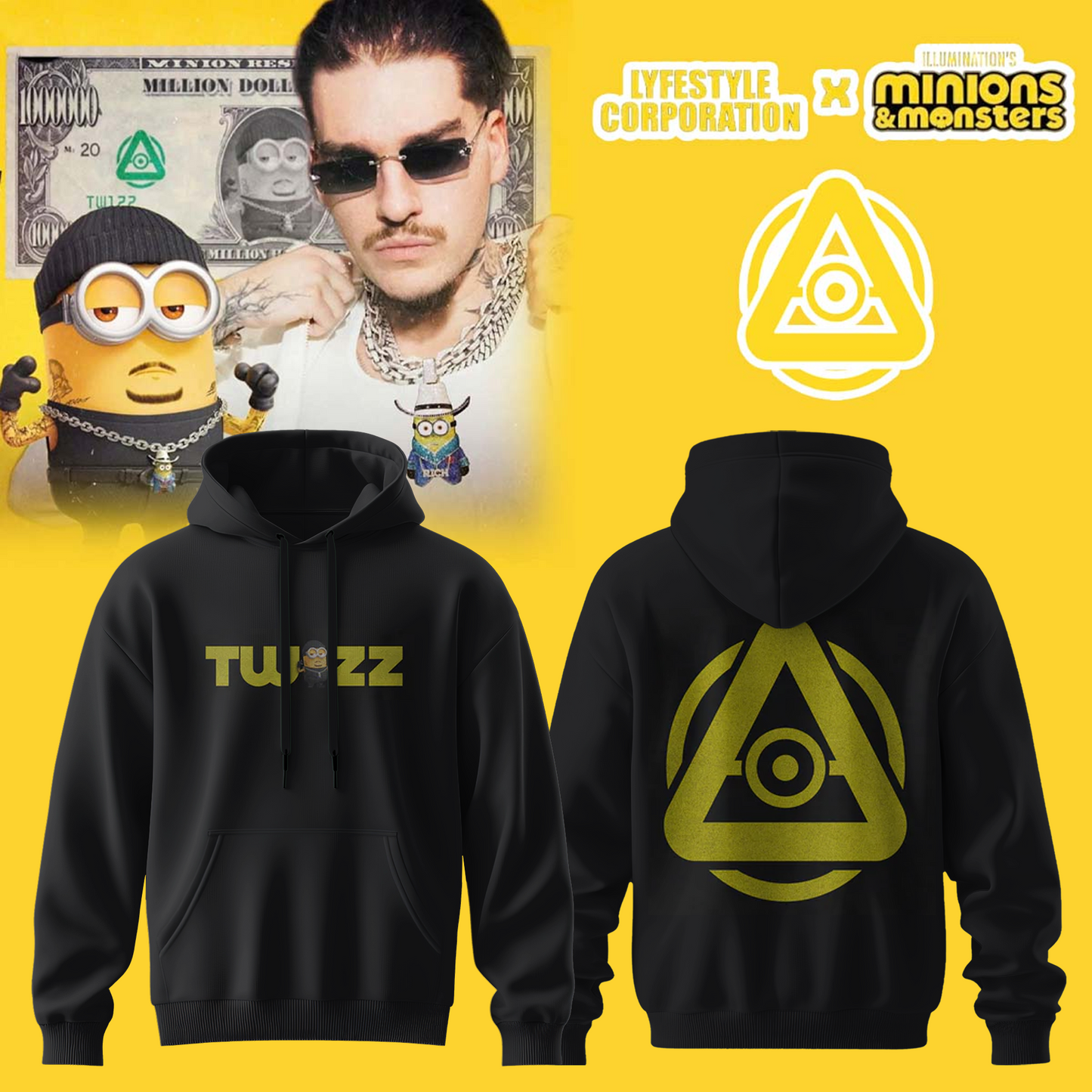 LYFESTYLE CORPORATION X MINIONS & MONSTERS Hoodie