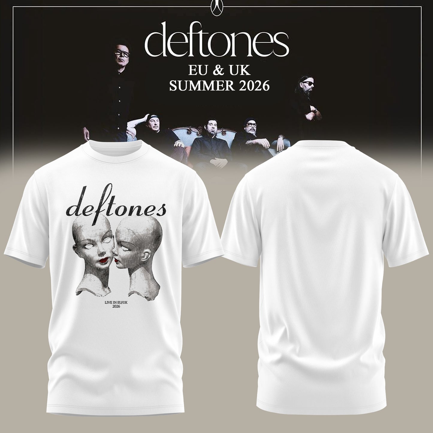 DEFTONES: 2026 EU & UK Summer Tour Limited T-Shirt