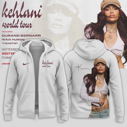 ,,,Kehlani World Tour Limited Edition Signature – Zip Hoodie