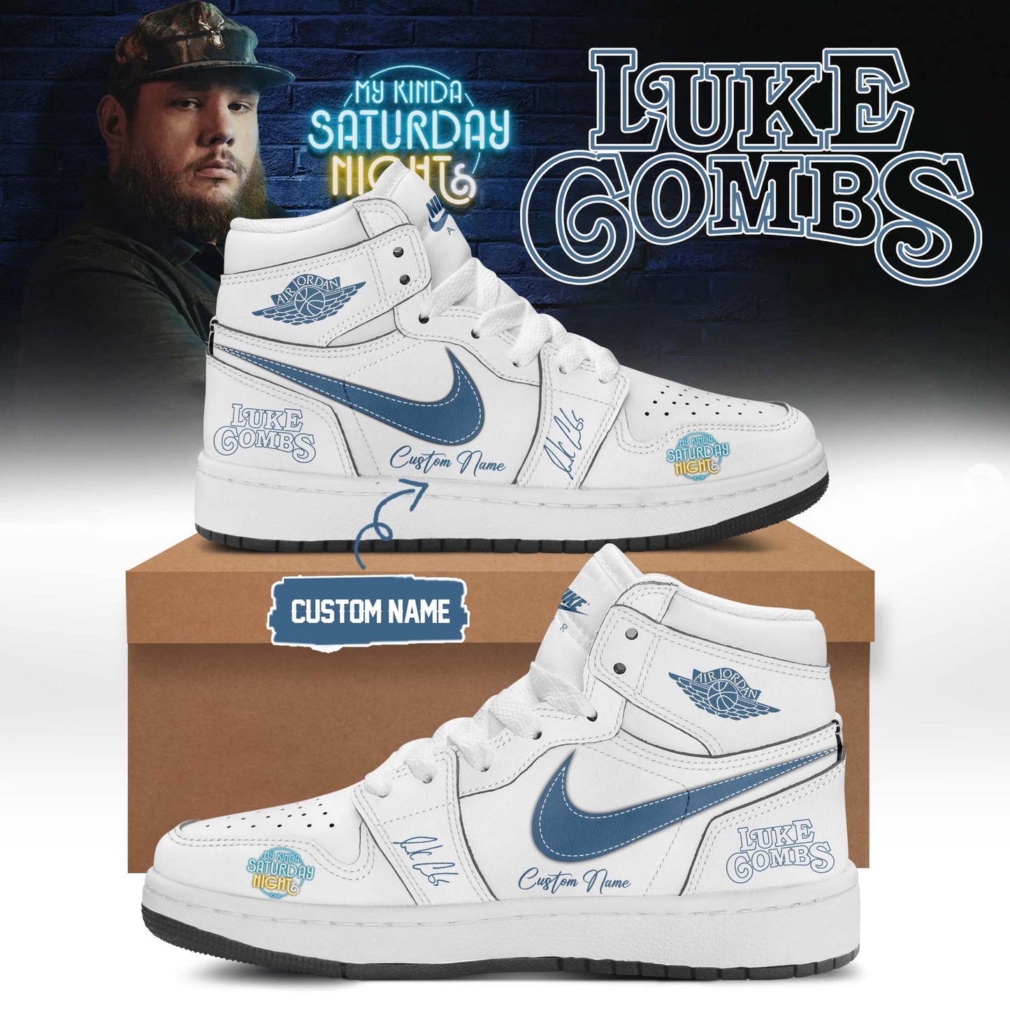 Luke Combs ”My Kinda Saturday Night Tour 2026” Limited Edition Signature – Shoes 5