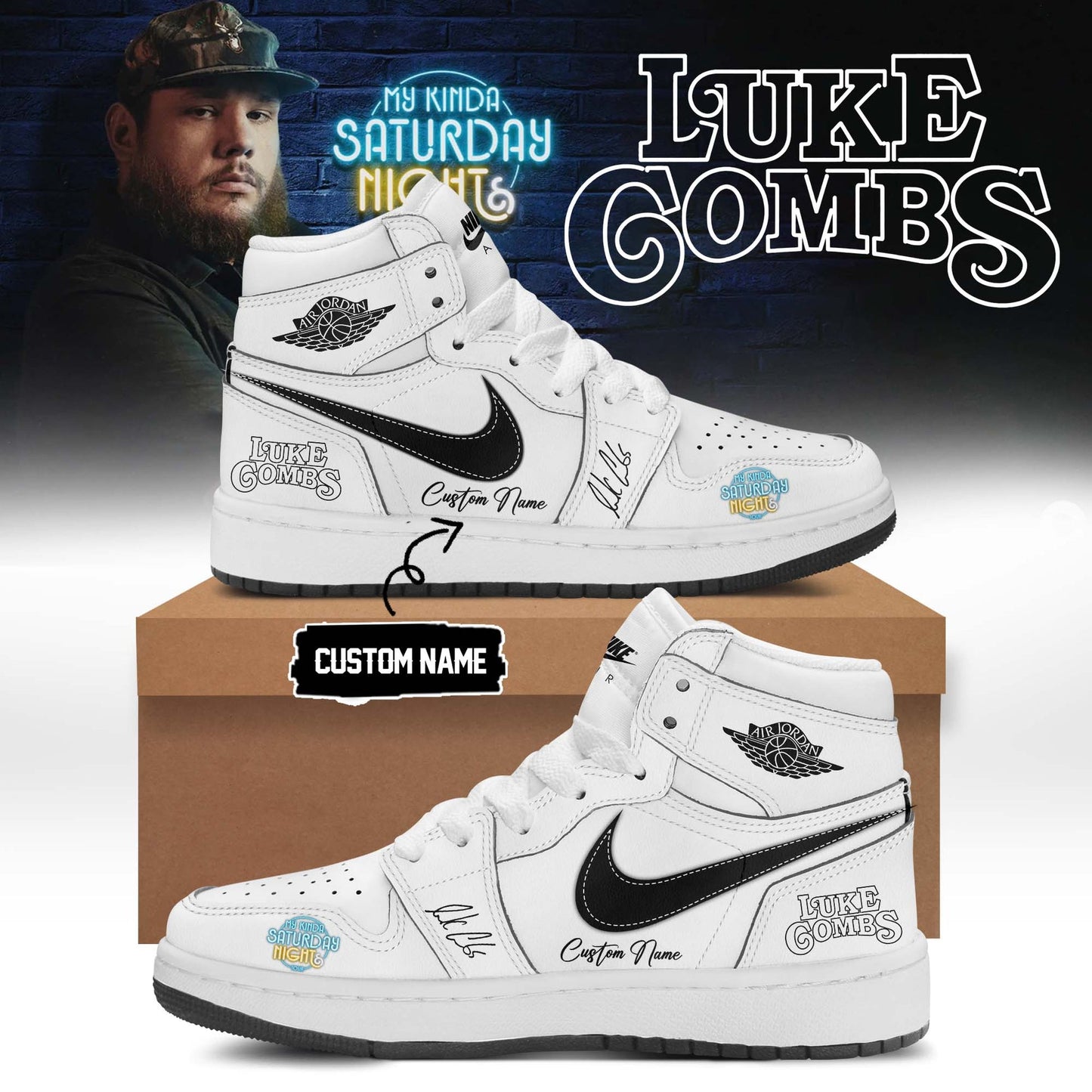 Luke Combs ”My Kinda Saturday Night Tour 2026” Limited Edition Signature – Shoes 6