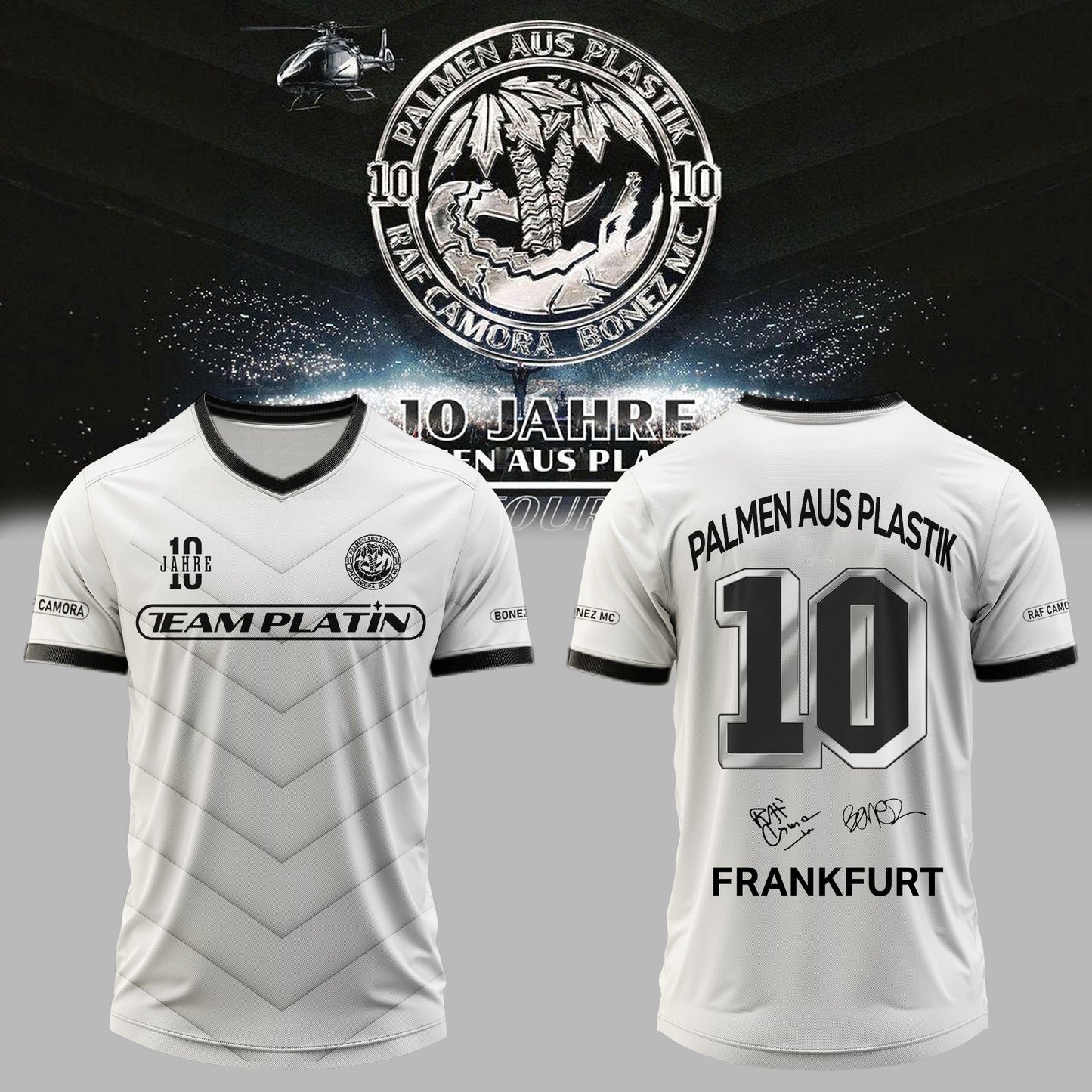 __,RAF Camora & Bonez MC “10 Jahre Palmen aus Plastik Tour”. Limited Edition Signature Jersey – Custom Location