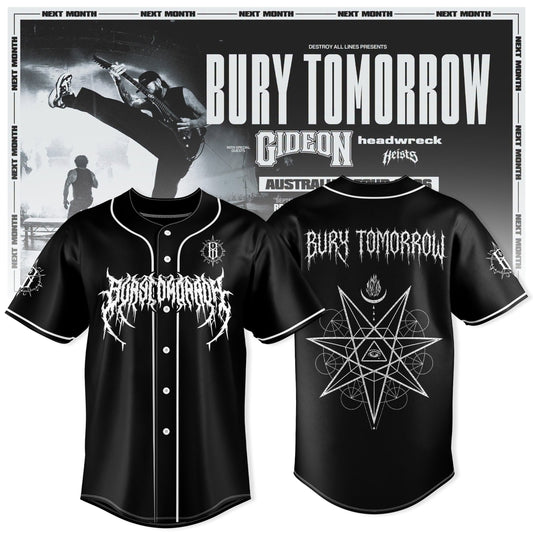 Bury Tomorrow – ‘Will You Haunt Me’ Australian Tour 2026 Exclusive Baseball Jersey