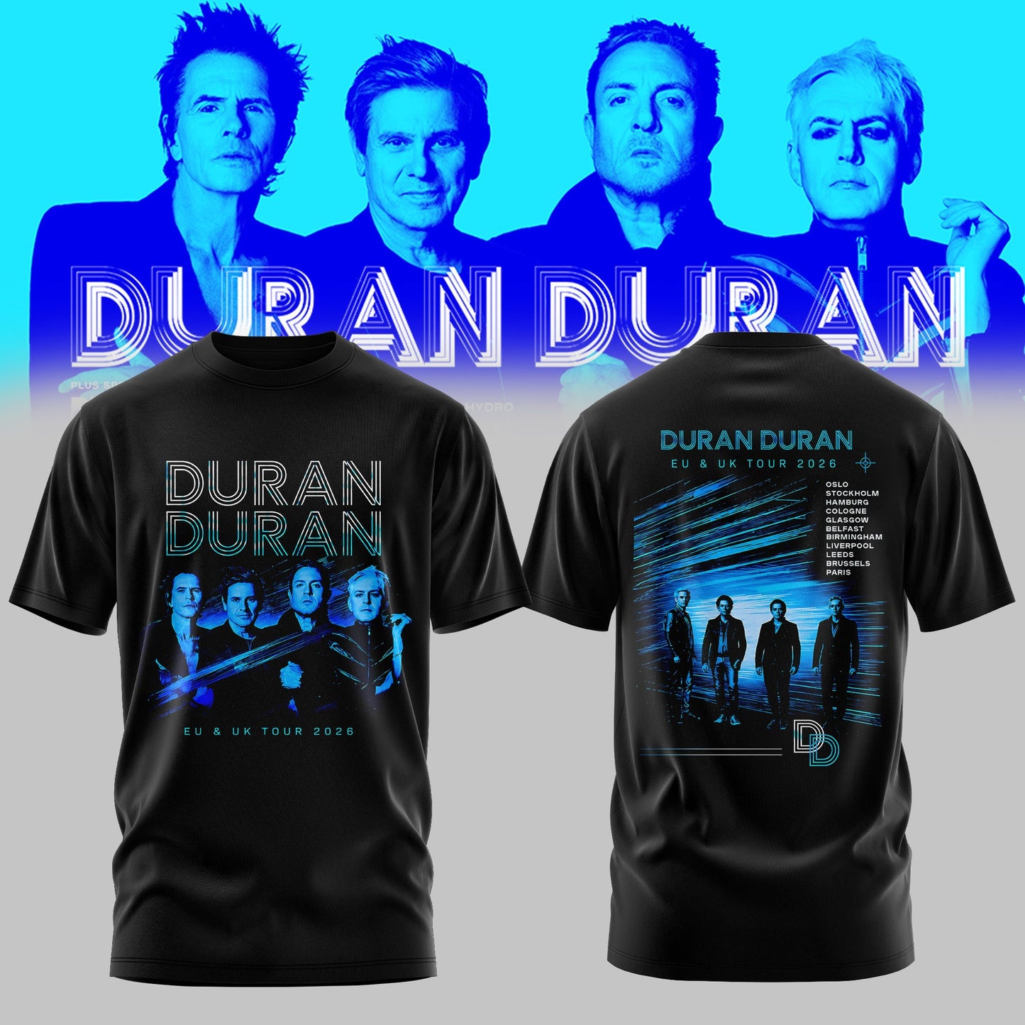 DURAN DURAN – UK & EU AUTUMN TOUR 2026 Limited T-Shirt