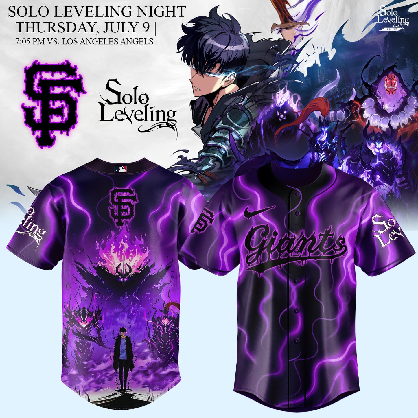 MLB ALL TEAMS x Solo Leveling Limited Jersey 1