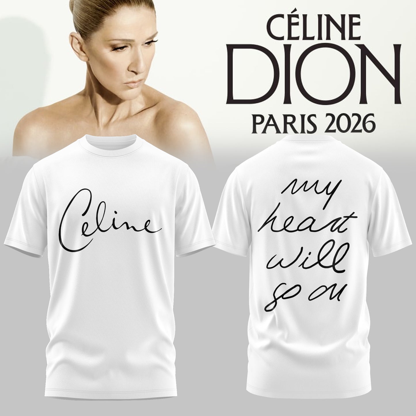 CELÍNE DION: LIVE IN PARIS 2026 Limited T-Shirt