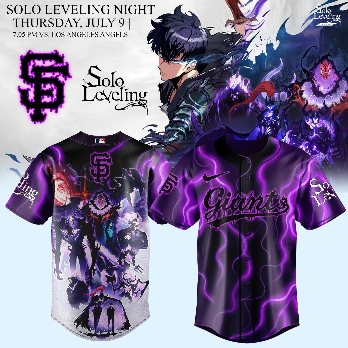 MLB ALL TEAMS x Solo Leveling Limited Jersey 1