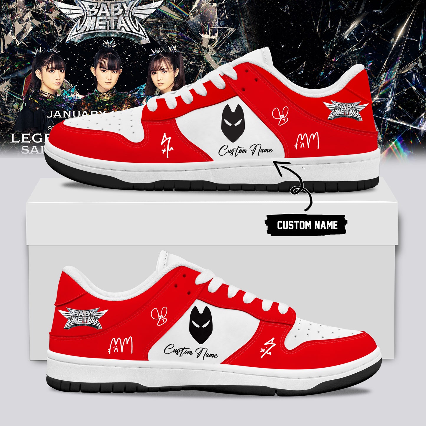 BABYMETAL WORLD TOUR signed Shoes 13