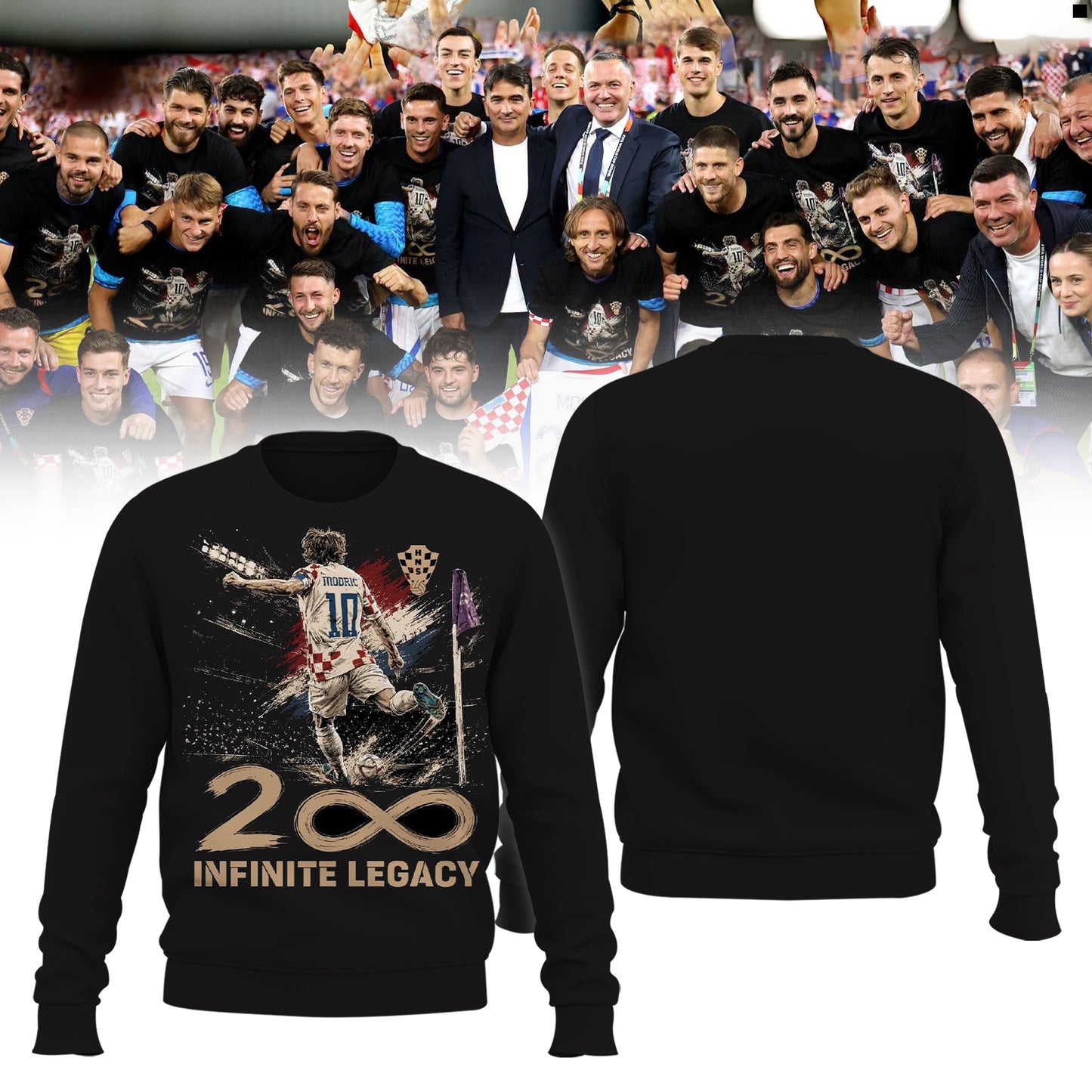 Limited Edition Luka Modrić – Captain. Legend. Midfield Maestro Sweatshirt