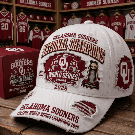 Limited Edition Oklahoma Baseball 2026 National Champions Cap