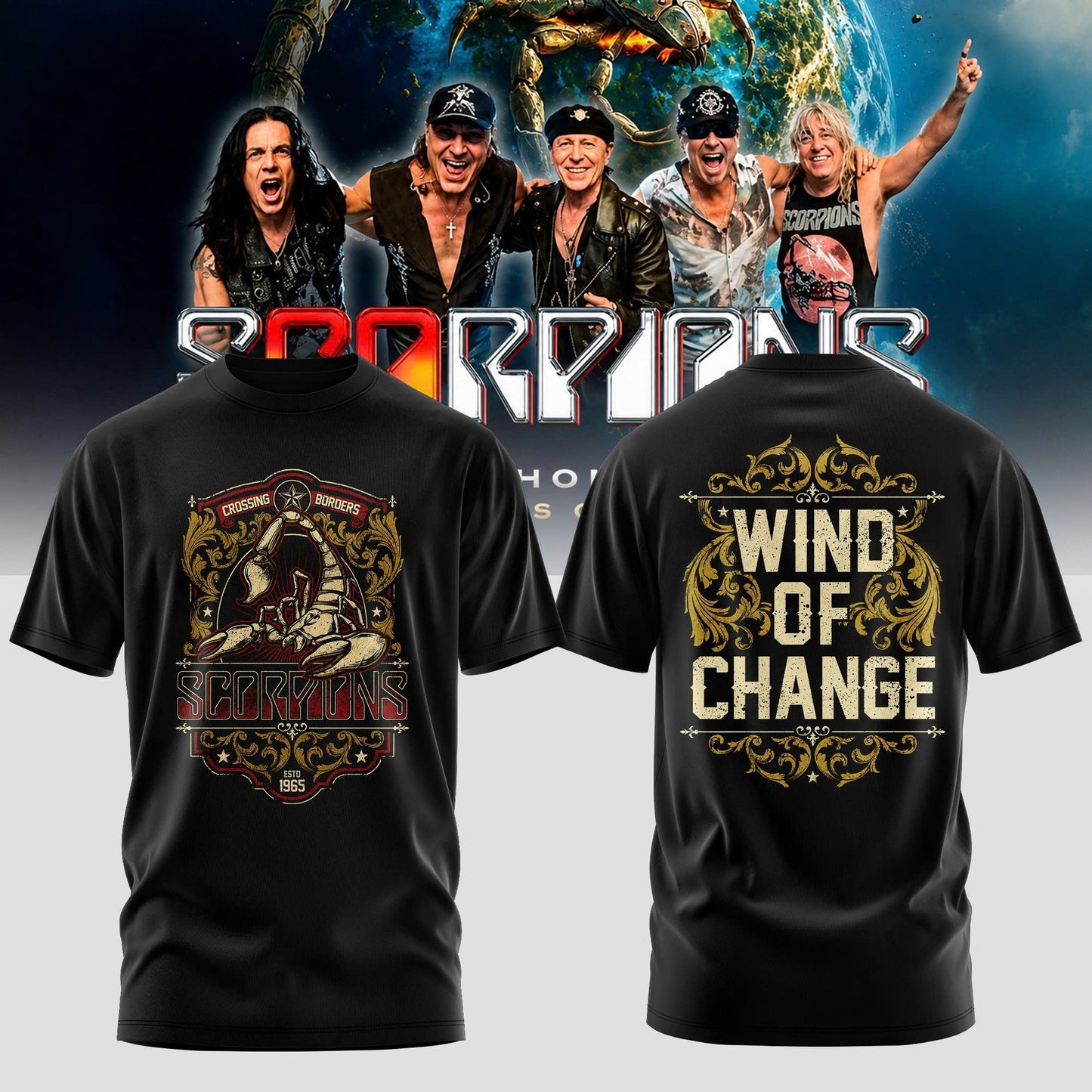 SCORPIONS - "Coming Home" 2026 World Tour Limited T-Shirt