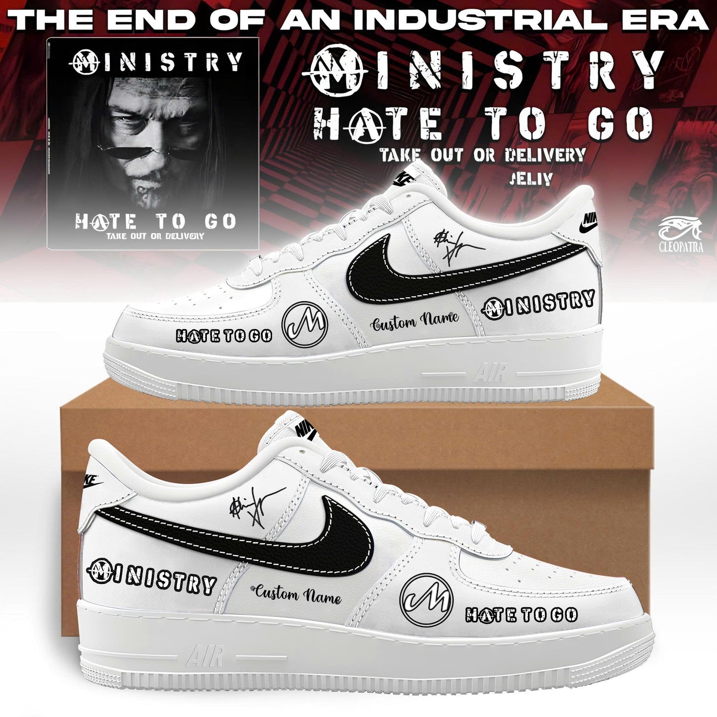Ministry – Farewell Tour Hate to go Limited Edition H34 Shoes v2