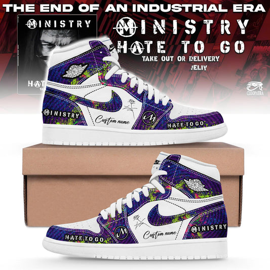 Ministry – Farewell Tour Hate to go Custom Name AJ1 v3