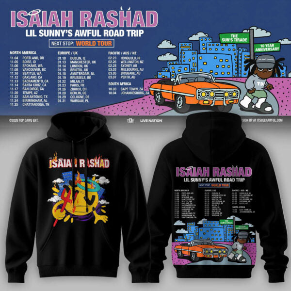 _ ISAIAH RASHAD – LIL SUNNY’S AWFUL ROAD TRIP HOODIE